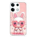 Coque taperso pour POCO M6 PRO 4G avec motif lapin lunettes personnalisee protection antichoc personnalisée