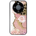 Coque noire taperso pour Magic 5 6 LITE et PRO avec motif marbre fleur leopard protection antichoc personnalisée