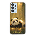 Coque taperso pour Galaxy A13 4G et 5G A23 A53 avec motif panda et papillon personnalisee protection antichoc personnalisée