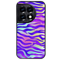 Coque noire taperso pour OnePlus 11 et 12 avec motif zebre color protection antichoc personnalisée