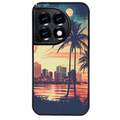 Coque noire taperso pour OnePlus 11 et 12 avec motif hawaii retro protection antichoc personnalisée