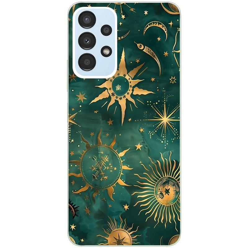 Coque taperso pour Galaxy A13 4G et 5G A23 A53 avec motif lune et astro protection antichoc personnalisée