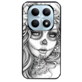 Coque noire taperso pour POCO M8 5G et PRO 5G avec motif mort calavera tatoo protection antichoc personnalisée