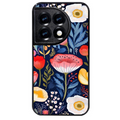 Coque noire taperso pour OnePlus 11 et 12 avec motif fleur coquelicot protection antichoc personnalisée