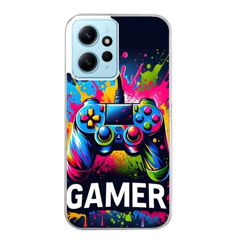Coque taperso pour Redmi Note 12 4G 5G PRO 4G avec motif gamer protection antichoc personnalisée