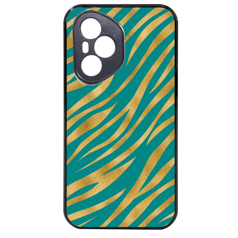 Coque noire taperso pour Honor 400 et Lite Pro Smart avec motif zebre vert protection antichoc personnalisée