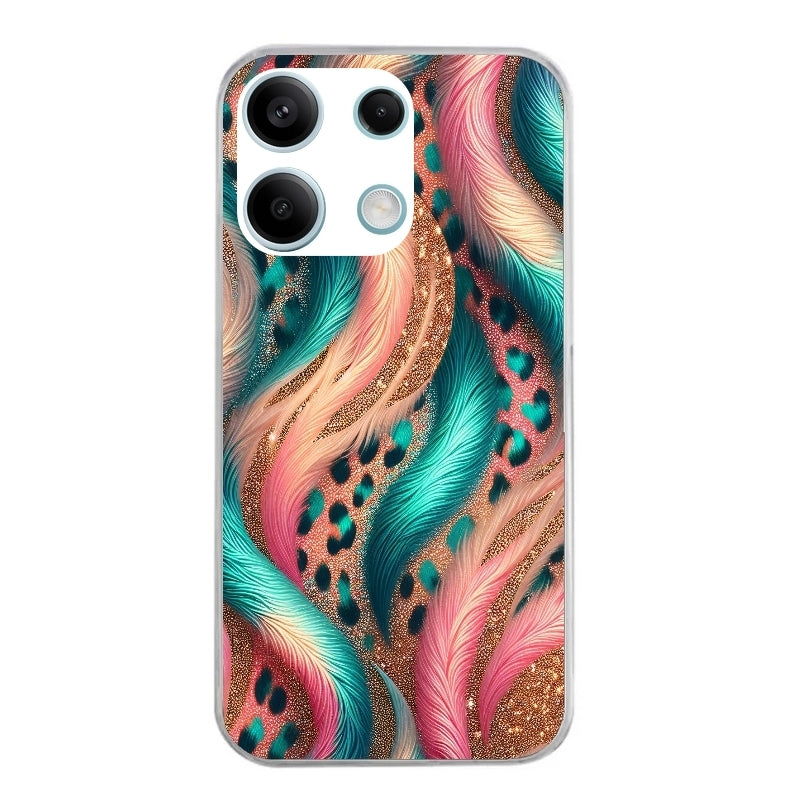 Coque taperso pour POCO M6 PRO 4G avec motif effet fourrure leopard 2 protection antichoc personnalisée