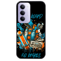 Coque noire taperso pour Redmi 15 4G et 5G avec motif skate board protection antichoc personnalisée