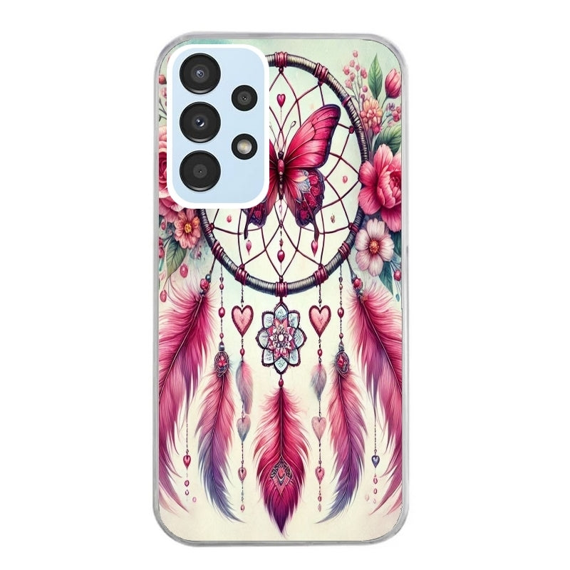 Coque taperso pour Galaxy A13 4G et 5G A23 A53 avec motif dreamcatcher et papillon protection antichoc personnalisée