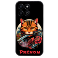Coque noire taperso pour Honor 70 LITE 90 et LITE avec motif chat carpe koii japan personnalise protection antichoc personnalisée