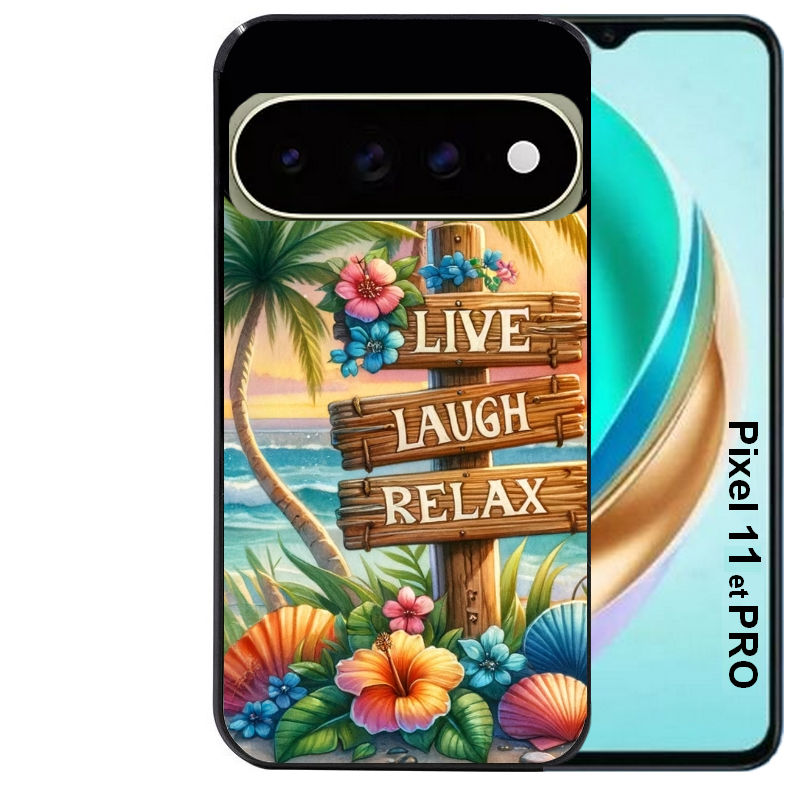 Coque pour Pixel 10 / 11 / PRO / XL tropical vacances