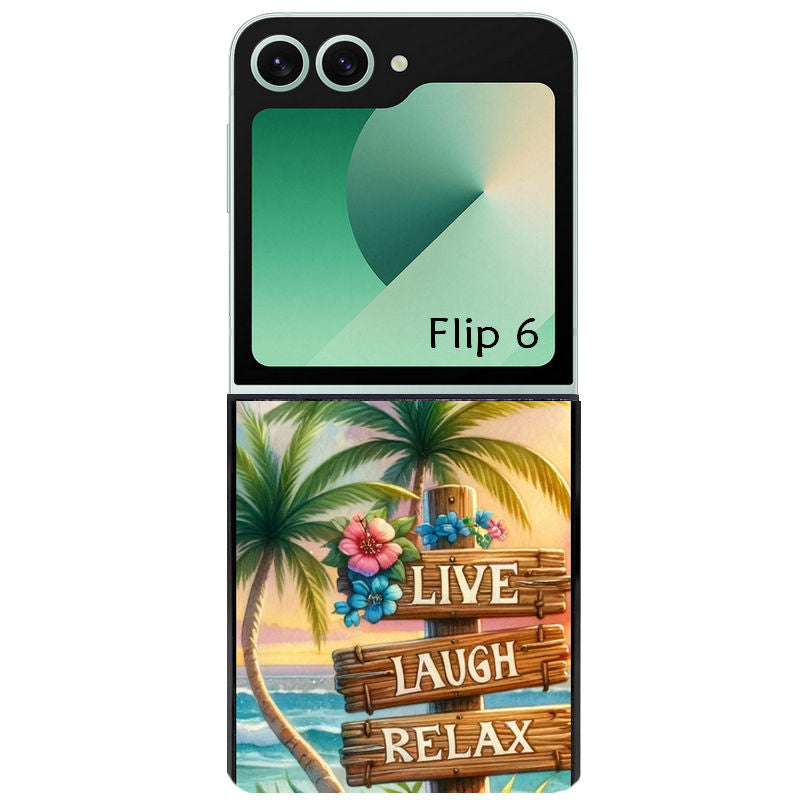 Coque pour Z FLIP 6 7 8 tropical vacances