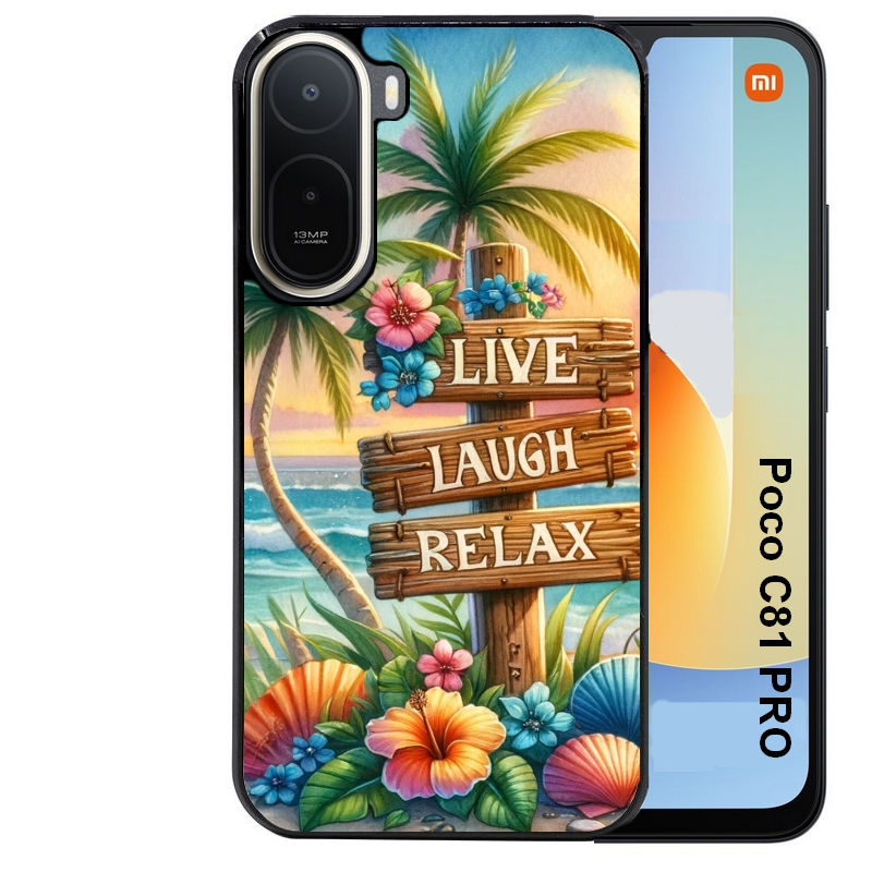 Coque pour POCO C81 PRO tropical vacances