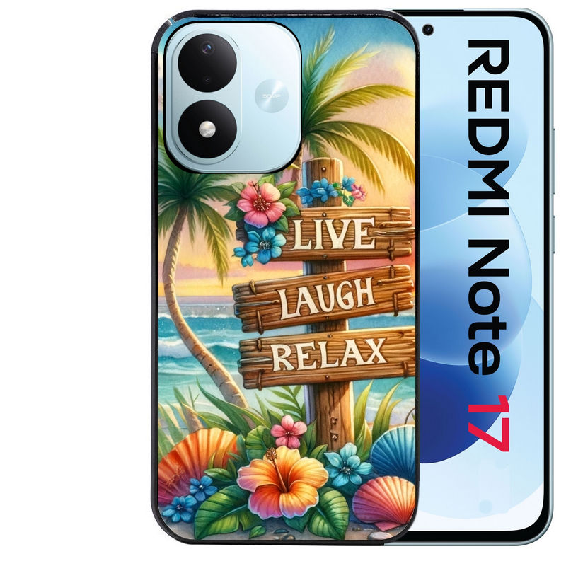 Coque pour Redmi Note 17 et PRO 4G 5G Max tropical vacances