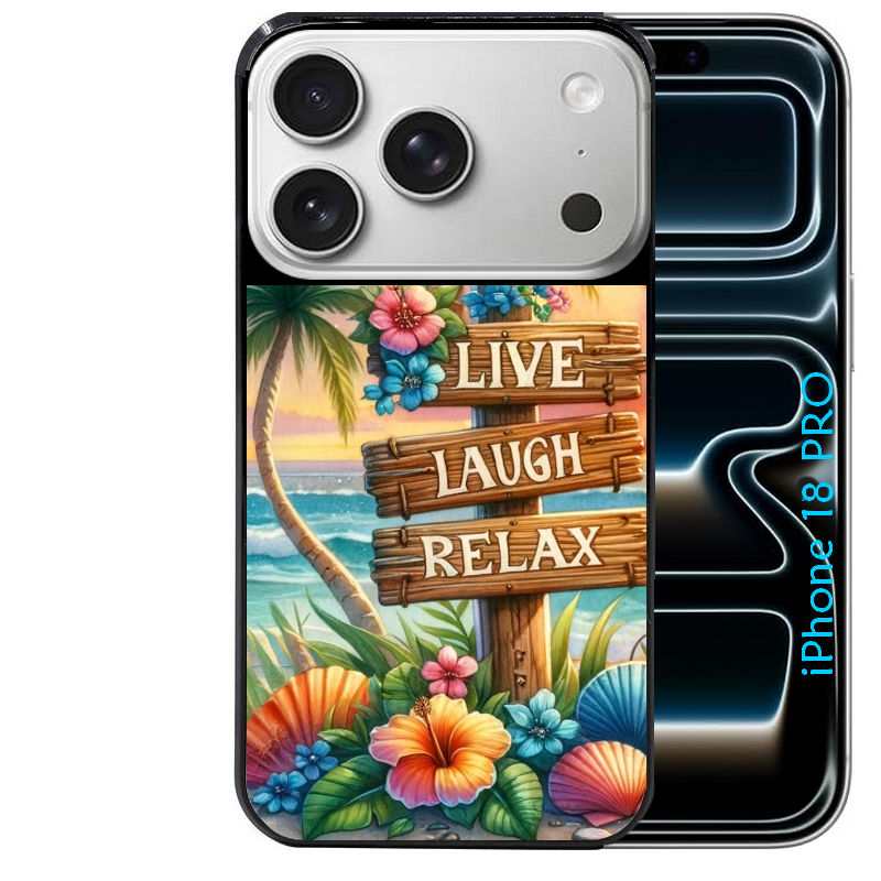 Coque pour Iphone 18 / PRO / PRO MAX / 18E tropical vacances