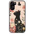 Coque noire taperso pour OnePlus Nord CE5 avec motif chat papillon 1 protection antichoc personnalisée