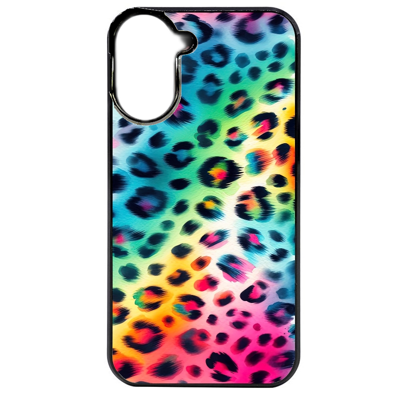 Coque noire taperso pour Redmi A5 4G avec motif leopard arc protection antichoc personnalisée