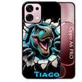 Coque noire taperso pour OPPO A6 PRO 4G et 5G avec motif dino t rex personnalisee protection antichoc personnalisée