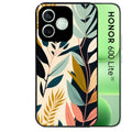 Coque noire pour Honor 600 LITE avec motif vintage et fleur protection antichoc personnalisée