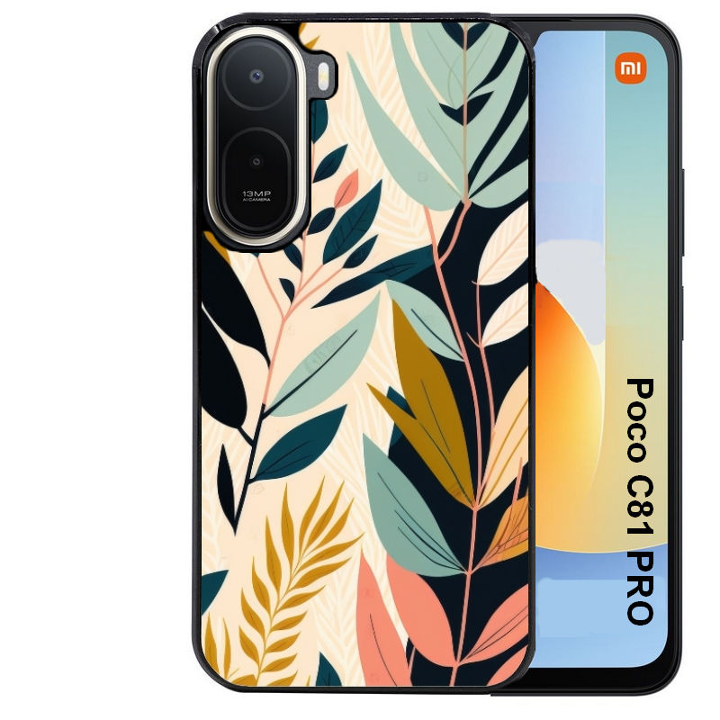 Coque pour POCO C81 PRO vintage et fleur