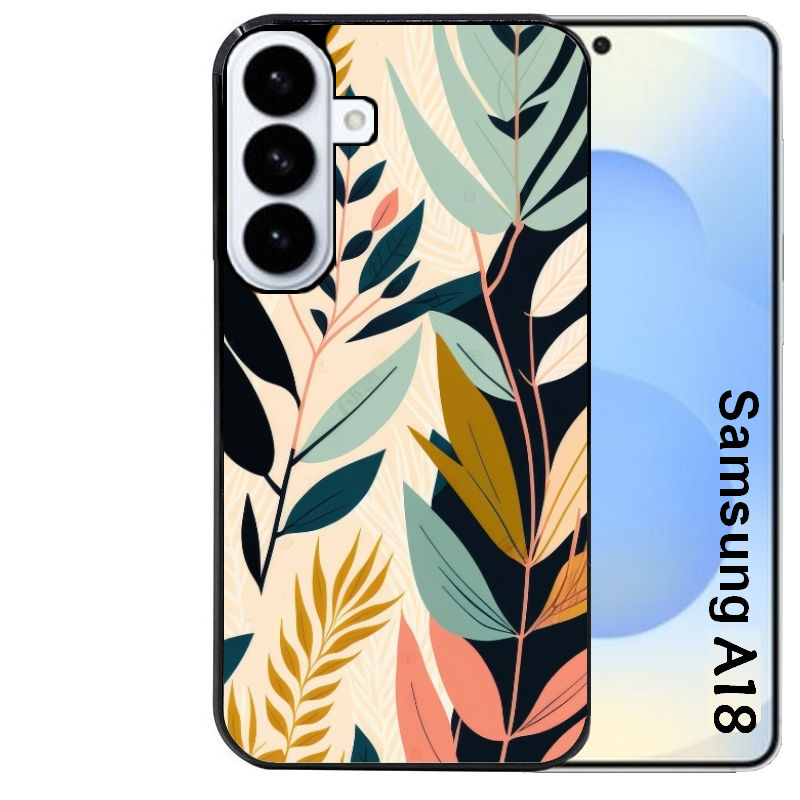 Coque pour Galaxy A08 A18 A28 A38 A58 vintage et fleur