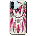 Coque noire taperso pour Redmi A1 et A2 avec motif dreamcatcher et papillon protection antichoc personnalisée