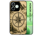 Coque noire pour Honor 600 LITE avec motif voyage et boussole protection antichoc personnalisée