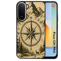 Coque pour POCO C81 PRO personnalisée voyage et boussole