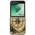 Coque pour Z FLIP 6 7 8 personnalisée voyage et boussole