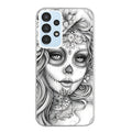 Coque taperso pour Galaxy A13 4G et 5G A23 A53 avec motif mort calavera tatoo protection antichoc personnalisée