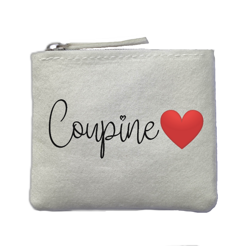 Chaussettes paillettes argent motif copine coupine