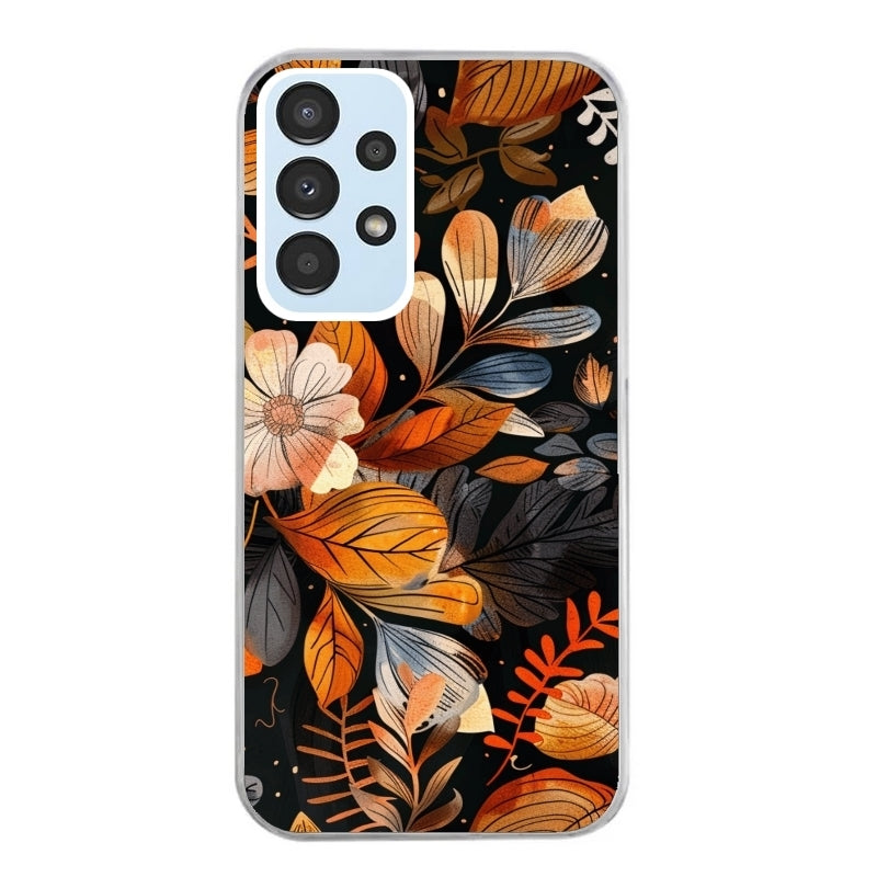 Coque taperso pour Galaxy A13 4G et 5G A23 A53 avec motif fleur automne protection antichoc personnalisée