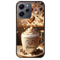 Coque noire taperso pour Redmi 12 4G et 5G avec motif cafe love morning personnalise protection antichoc personnalisée