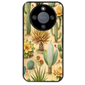 Coque noire taperso pour Magic 5 6 LITE et PRO avec motif cactus et succulent protection antichoc personnalisée