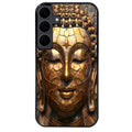 Coque noire taperso pour galaxy A06 A16 A26 A36 A56 avec motif bouddha et mosaique protection antichoc personnalisée
