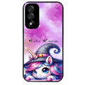 Coque noire taperso pour OnePlus Nord 5 avec motif licorne magic avec prenom protection antichoc personnalisée