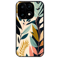 Coque noire taperso pour OnePlus 15 avec motif vintage et fleur protection antichoc personnalisée