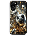 Coque noire taperso pour OnePlus Nord CE5 avec motif foot metal personnalisee protection antichoc personnalisée