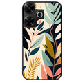 Coque noire taperso pour Redmi 13 4G avec motif vintage et fleur protection antichoc personnalisée