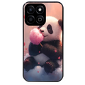Coque noire taperso pour Honor 70 LITE 90 et LITE avec motif panda bonbon protection antichoc personnalisée