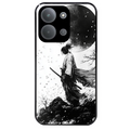 Coque noire taperso pour POCO C85 avec motif samourai et lune protection antichoc personnalisée