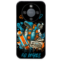 Coque noire taperso pour Honor X9A avec motif skate board protection antichoc personnalisée
