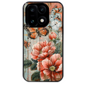 Coque noire taperso pour OnePlus 15 avec motif bois et papillon 3 protection antichoc personnalisée