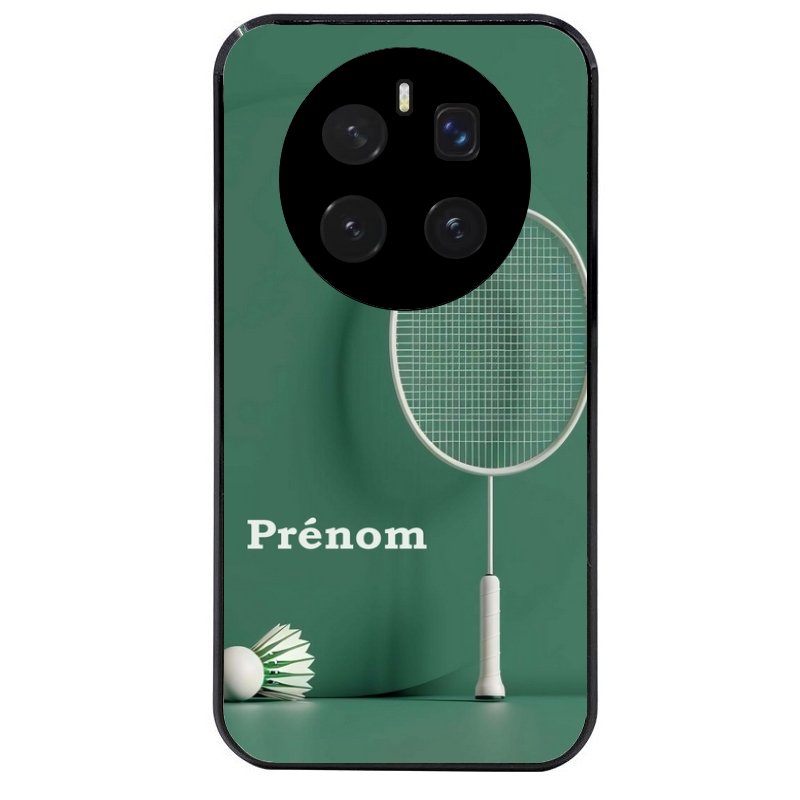 Coque noire taperso pour Magic 7 LITE et PRO avec motif badminton sport personnalise protection antichoc personnalisée