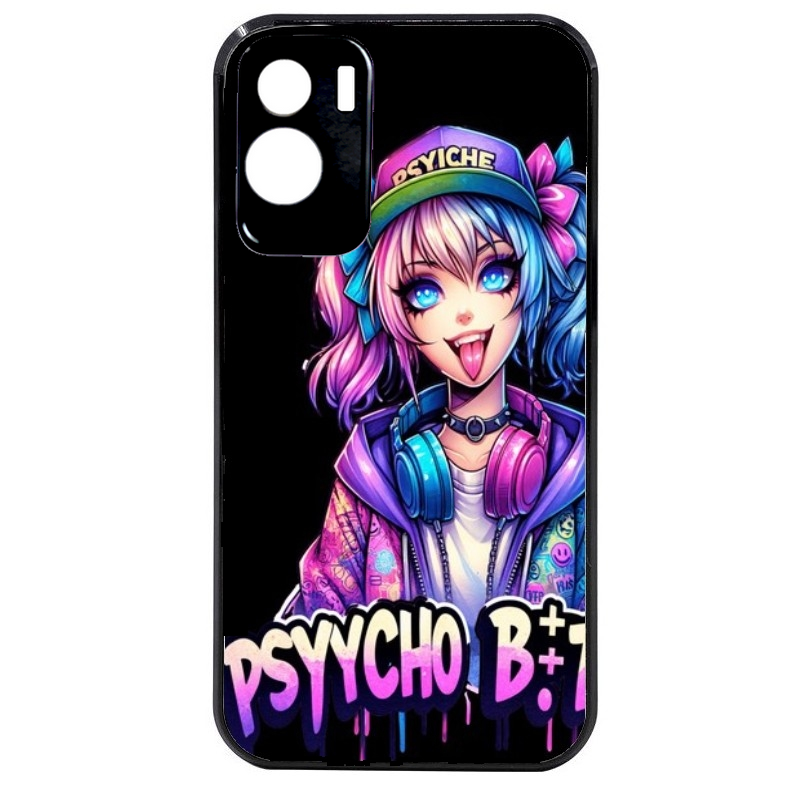 Coque noire taperso pour Honor 70 LITE 90 et LITE avec motif anime manga et psycho protection antichoc personnalisée