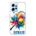 Coque taperso pour POCO X5 5G avec motif tennis raquette personnalisee protection antichoc personnalisée