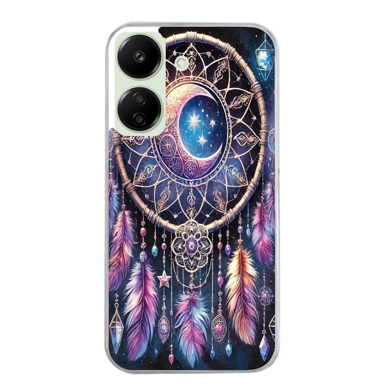 Coque taperso pour POCO C65 4G avec motif dreamcatcher et lune protection antichoc personnalisée