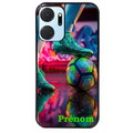 Coque noire taperso pour Honor X7A avec motif foot controle personnalisee protection antichoc personnalisée