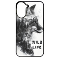 Coque noire taperso pour POCO C71 4G avec motif renard fox wild protection antichoc personnalisée