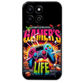 Coque noire taperso pour Honor 70 LITE 90 et LITE avec motif gamer life protection antichoc personnalisée